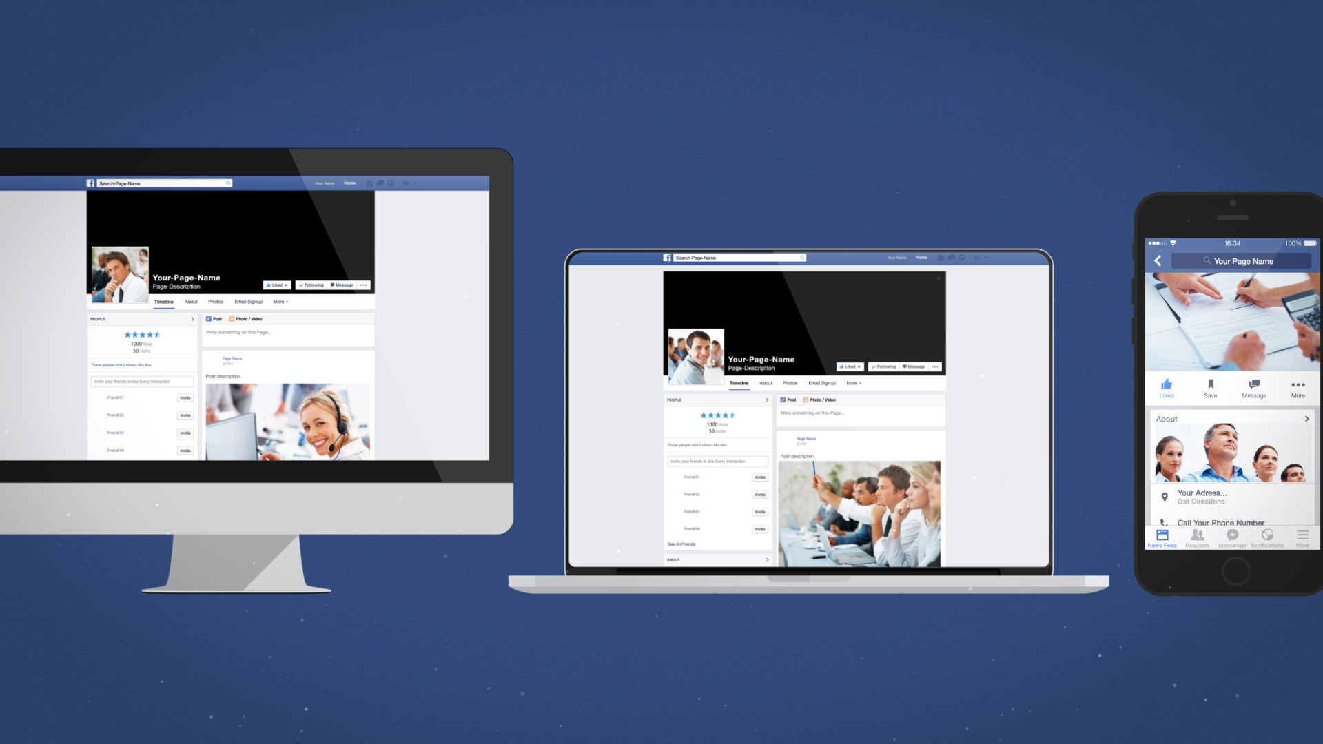 Facebook Multi Devices - Final Cut Pro X Template